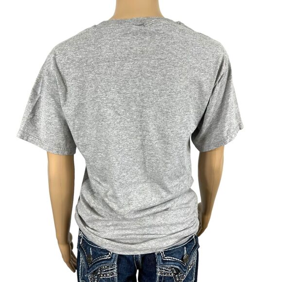 Graphic Print Unisex T Shirt Top Mondays Got Me Like Sloth Gray Blue Small - Picture 5 of 8